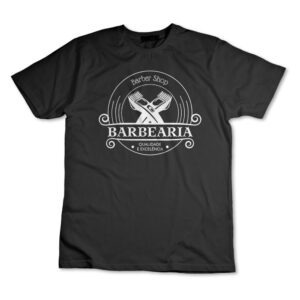 Camiseta Barbearia BarberShop Camisa Cabeleleiro Uniforme