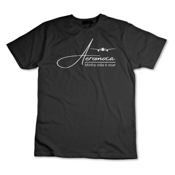 Camiseta Camisa Aeromoça Comissária De Bordo Avião