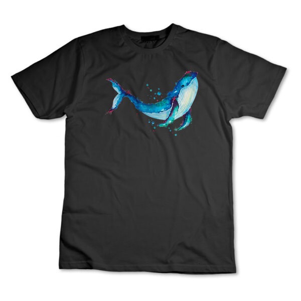 Camiseta Camisa Baleia Azul Colorido Oceano