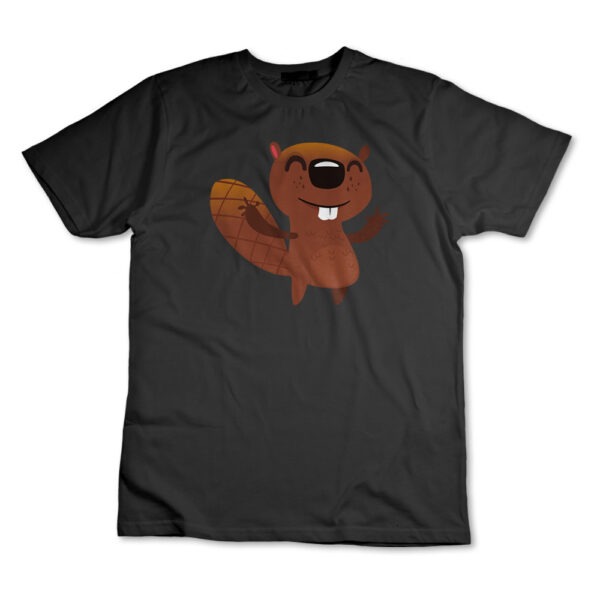 Camiseta Camisa Castor Feliz Animal