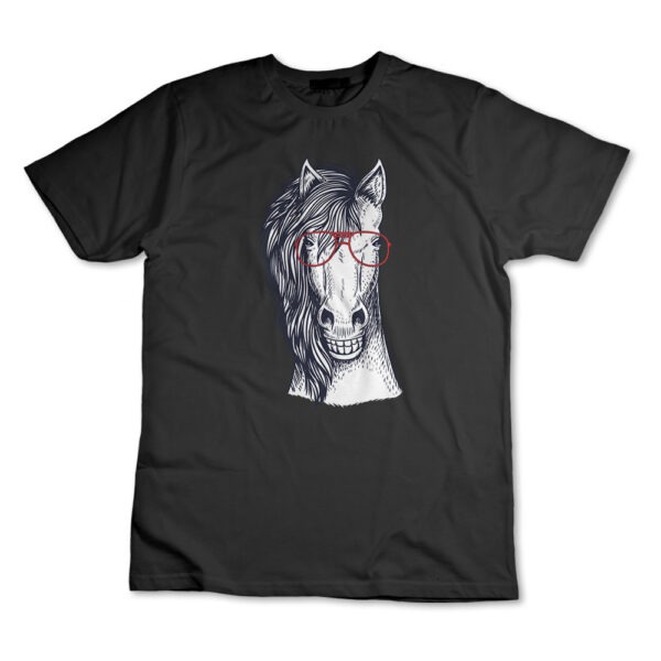 Camiseta Camisa Cavalo Com Óculos Animal