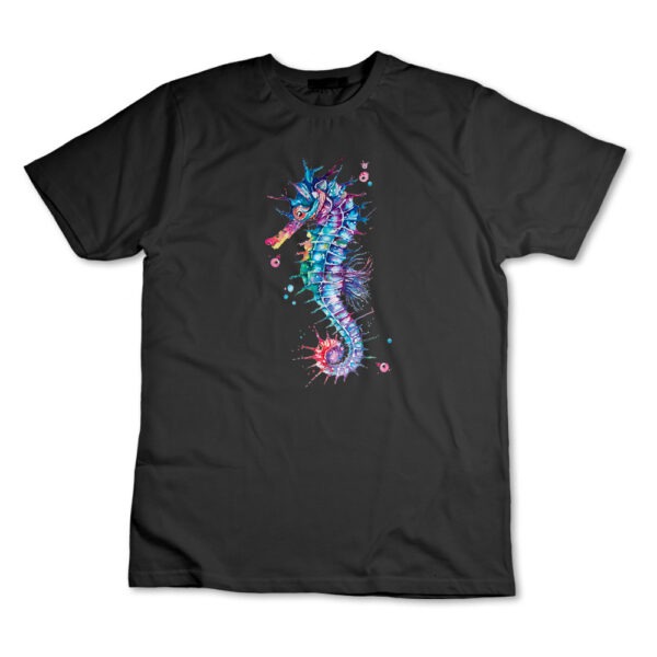 Camiseta Camisa Cavalo Marinho Colorido Oceano