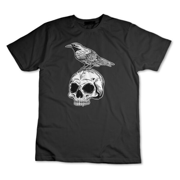 Camiseta Camisa Corvo Caveira Pássaro Animal