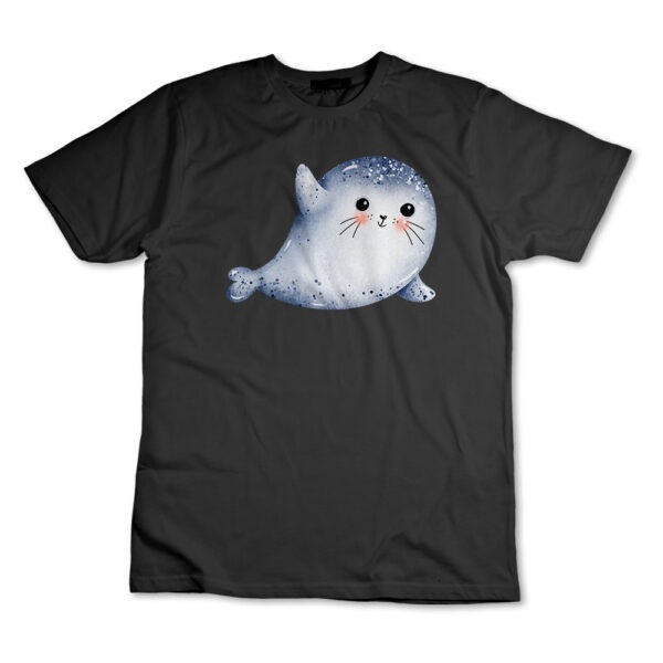 Camiseta Camisa Foca Acenando Fofa Desenho