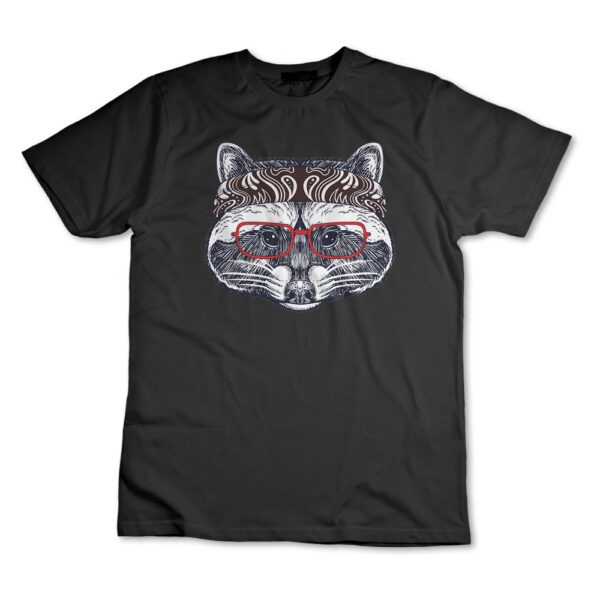 Camiseta Camisa Guaxinim Com Óculos Animal