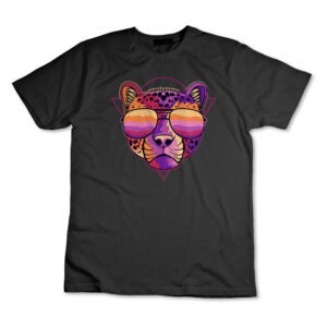 Camiseta Camisa Guepardo Cheetah Vintage Colorido Animal