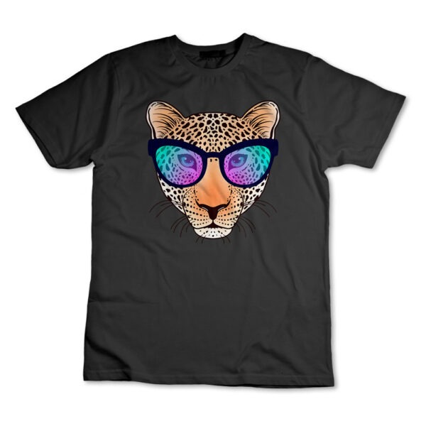 Camiseta Camisa Jaguar Onça Com Óculos Animal