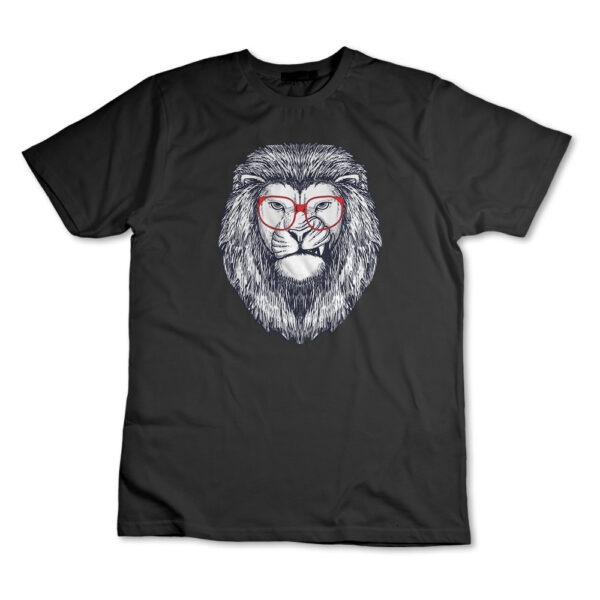 Camiseta Camisa Leão Com Óculos Animal