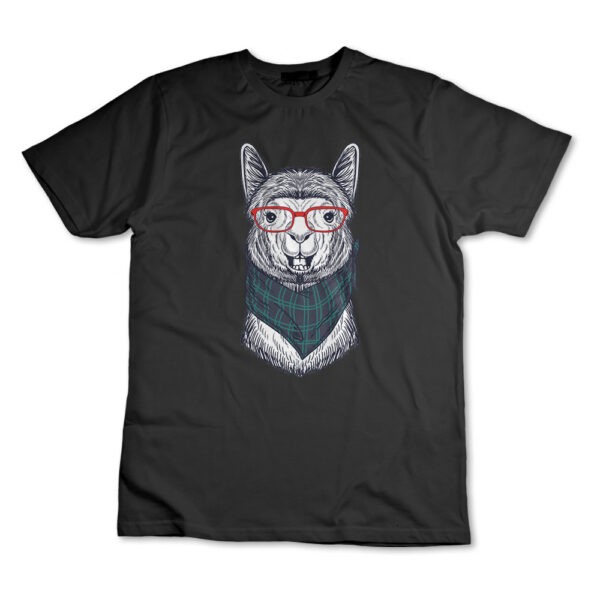 Camiseta Camisa Lhama Alpaca Com Óculos Animal
