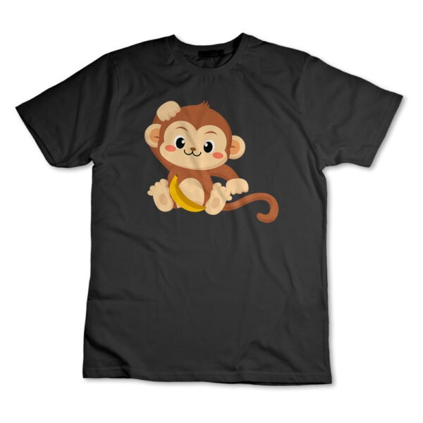 Camiseta Camisa Macaco Com Banana Animal