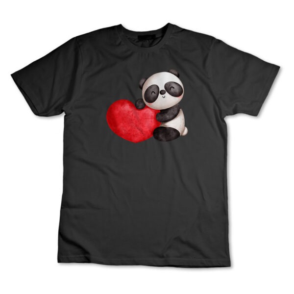 Camiseta Camisa Panda Coração