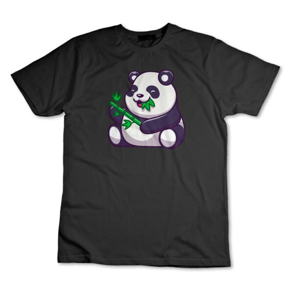Camiseta Camisa Panda Folha Comendo