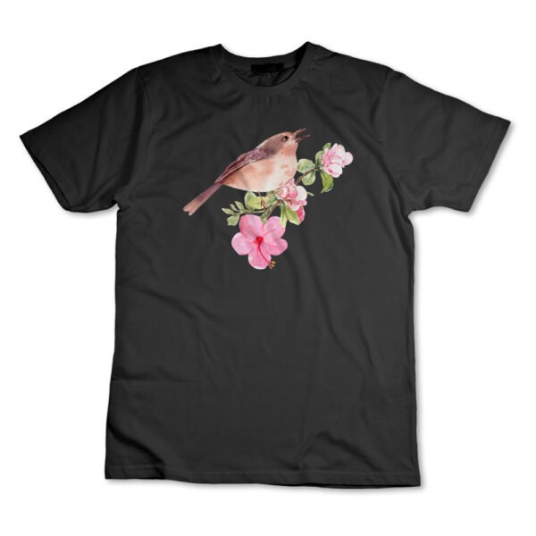 Camiseta Camisa Passarinho Pássaro Flores