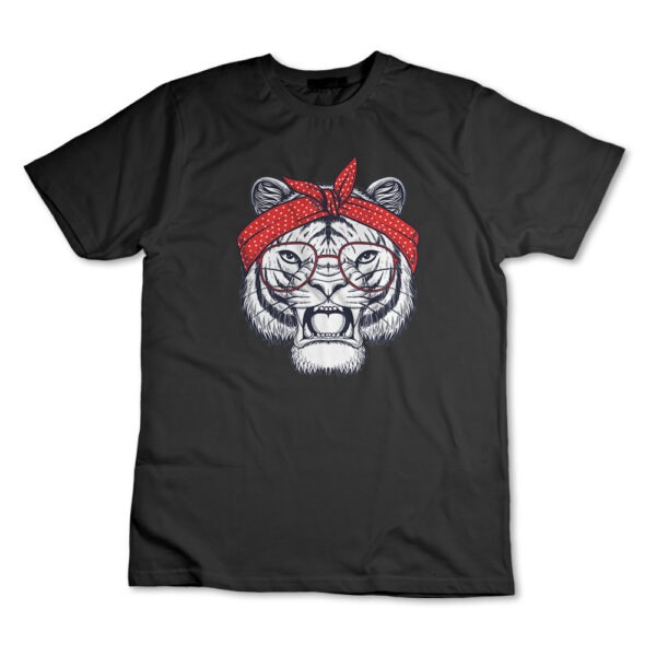 Camiseta Camisa Tigre Com Óculos Animal