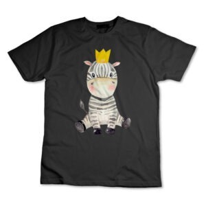 Camiseta Camisa Zebra Com Coroa Animal