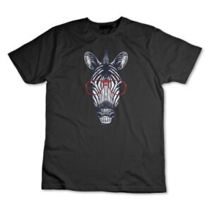 Camiseta Camisa Zebra Com Óculos Animal