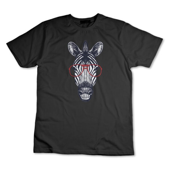 Camiseta Camisa Zebra Com Óculos Animal