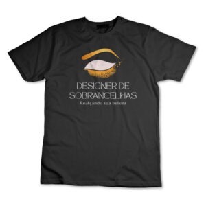 Camiseta Designer de Sobrancelhas Camisa Salão De Beleza Uniforme