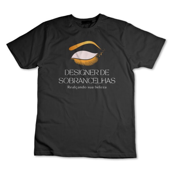 Camiseta Designer de Sobrancelhas Camisa Salão De Beleza Uniforme
