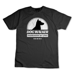 Camiseta Dog Walker Passeador De Cães Cachorro Uniforme