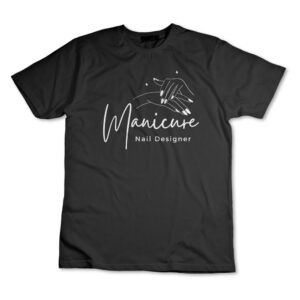 Camiseta Manicure Designer De Unha Camisa Salão De Beleza Uniforme