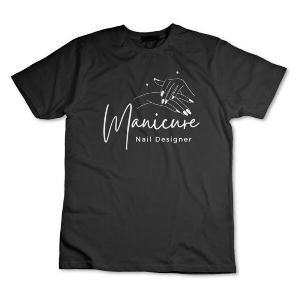 Camiseta Manicure Designer De Unha Camisa Salão De Beleza Uniforme