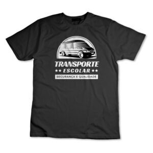 Camiseta Transporte Escolar Uniforme Camisa Van Escolar