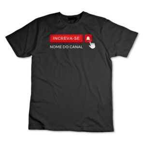 Camiseta Youtube Personalizado Camisa Video Logo Youtuber Canal YT