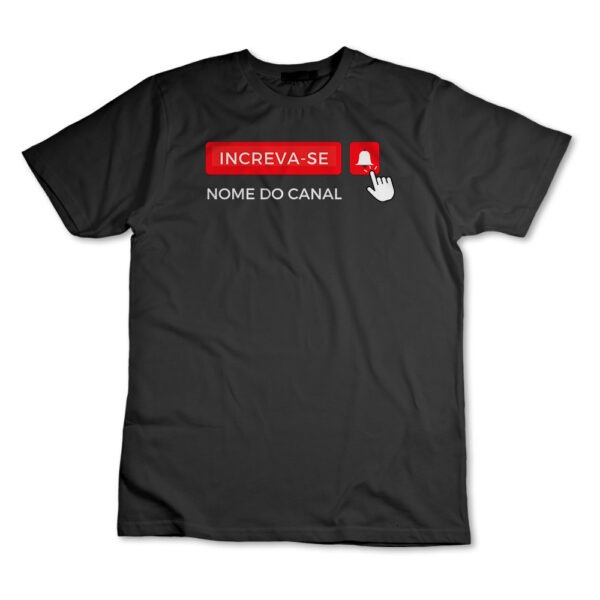 Camiseta Youtube Personalizado Camisa Video Logo Youtuber Canal YT