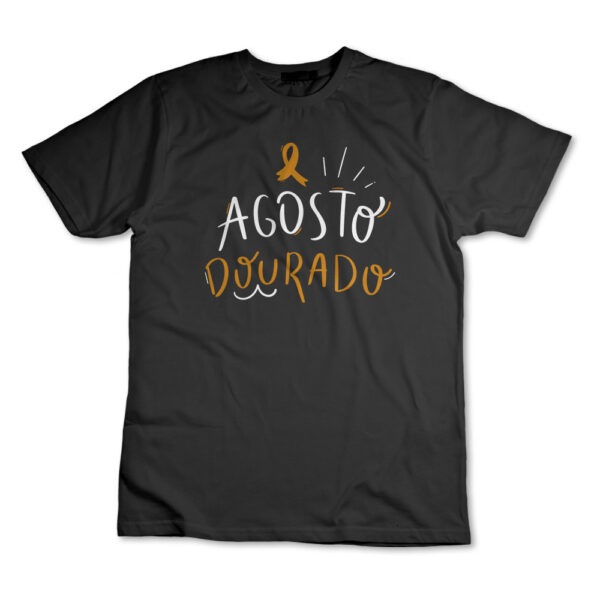 Camisa Camiseta Agosto Dourado