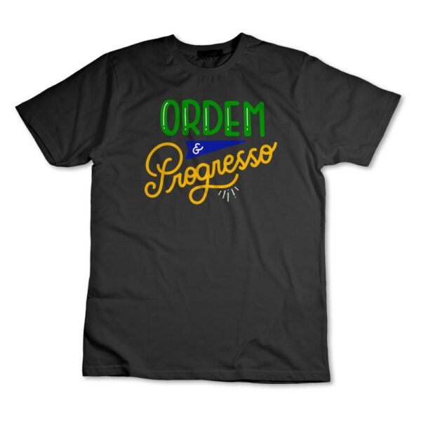 Camisa Camiseta Orderm E Progresso