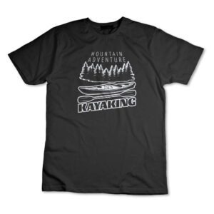 Camisa Camiseta Caiaque, Kayak Montanha Aventura, Esporte