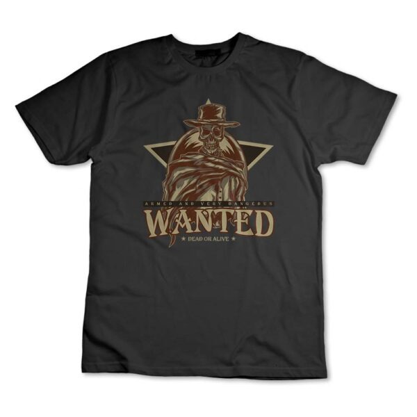 Camisa Camiseta Rodeio, Wanted Dead Or Alive, Velho Oeste