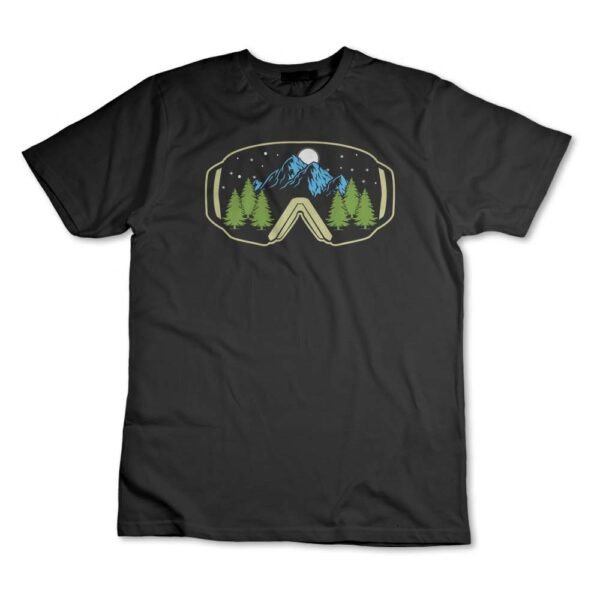 Camisa Camiseta Montanha Snowboard, Snowboarding Esporte