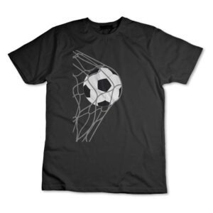 Camisa Camiseta Bola De Futebol Na Rede Gol
