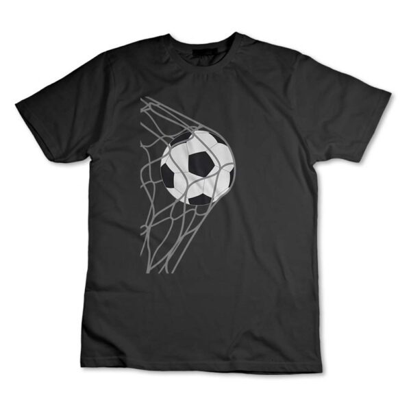 Camisa Camiseta Bola De Futebol Na Rede Gol